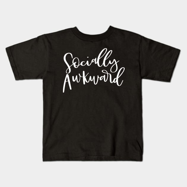 Socially Awkward Introvert Shy Antisocial Kids T-Shirt by StacysCellar